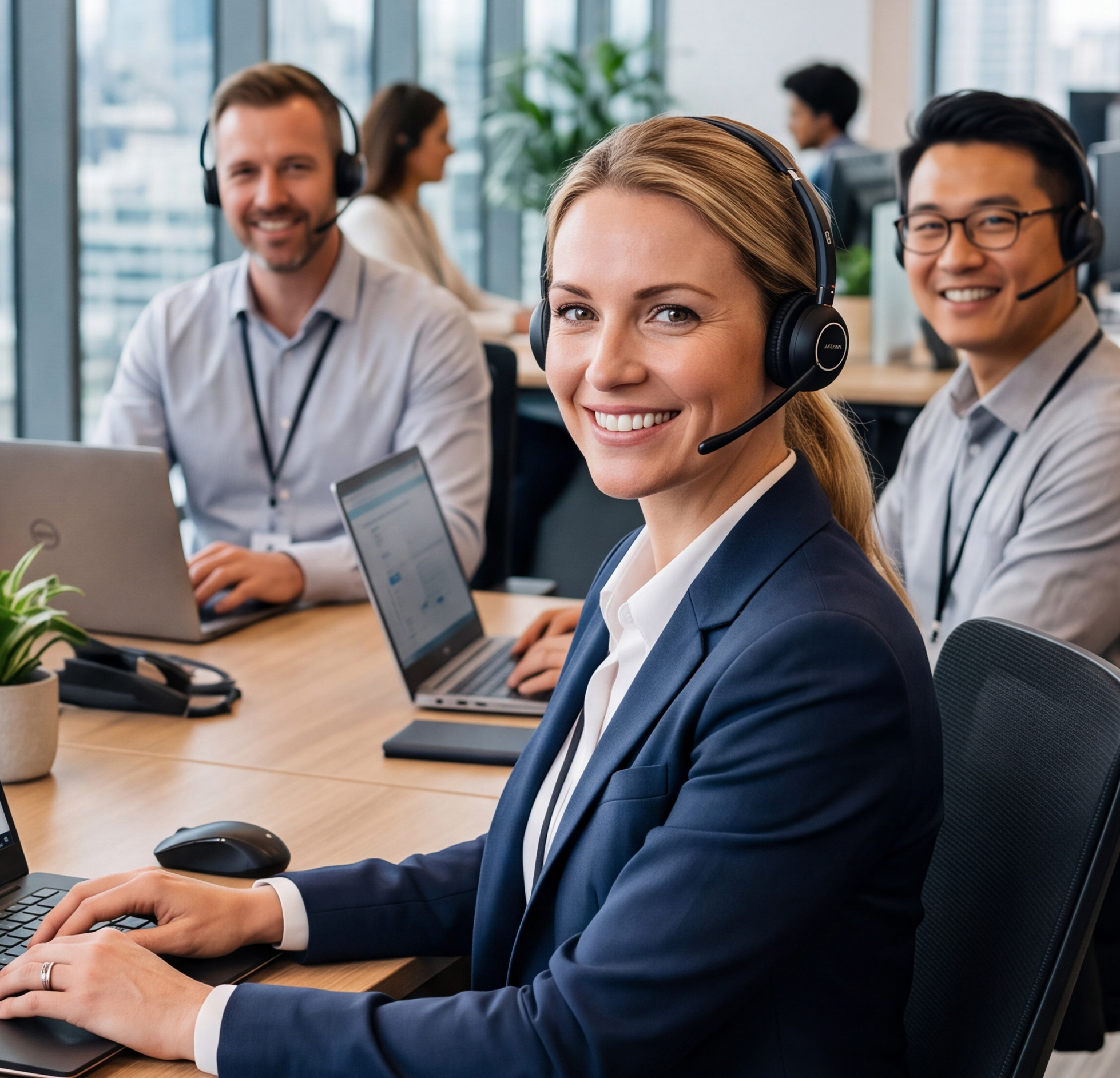 Technical support desk reviewing automotive information